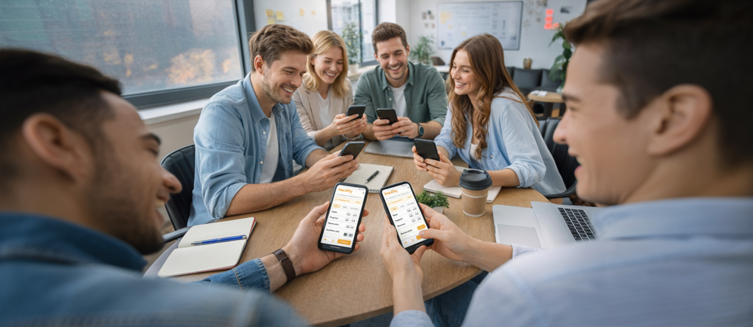 Team bestelt samen met SnackPay